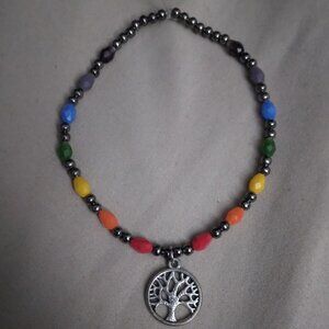 Tree of life Chakra stretchy bracelet